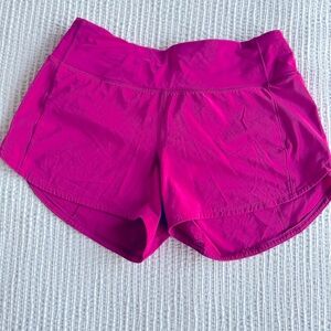 Lululemon shorts dragon fruit color